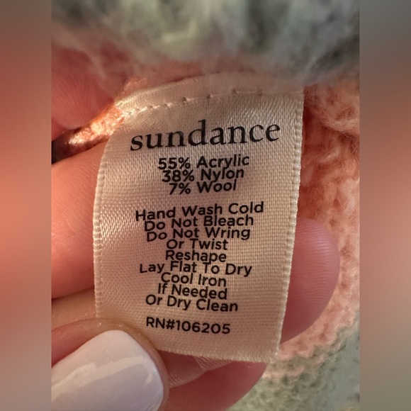 SUNDANCE Small Isabella Roll Neck Striped Wool Blend Pullover Sweater Warm Cozy - Picture 5 of 9